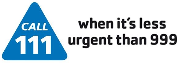 NHS 111 when it is less urgent than 999