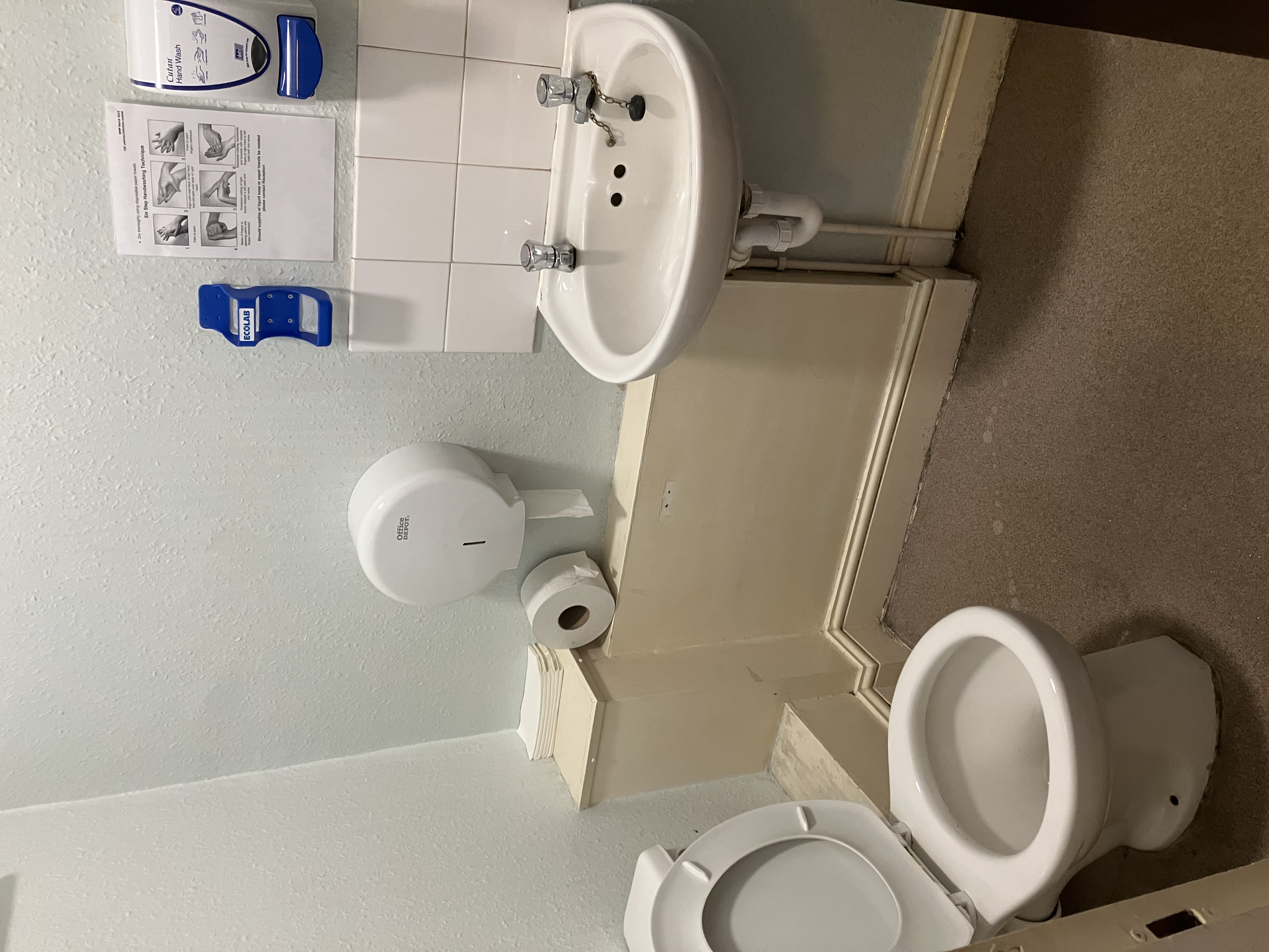 Patient toilet layout